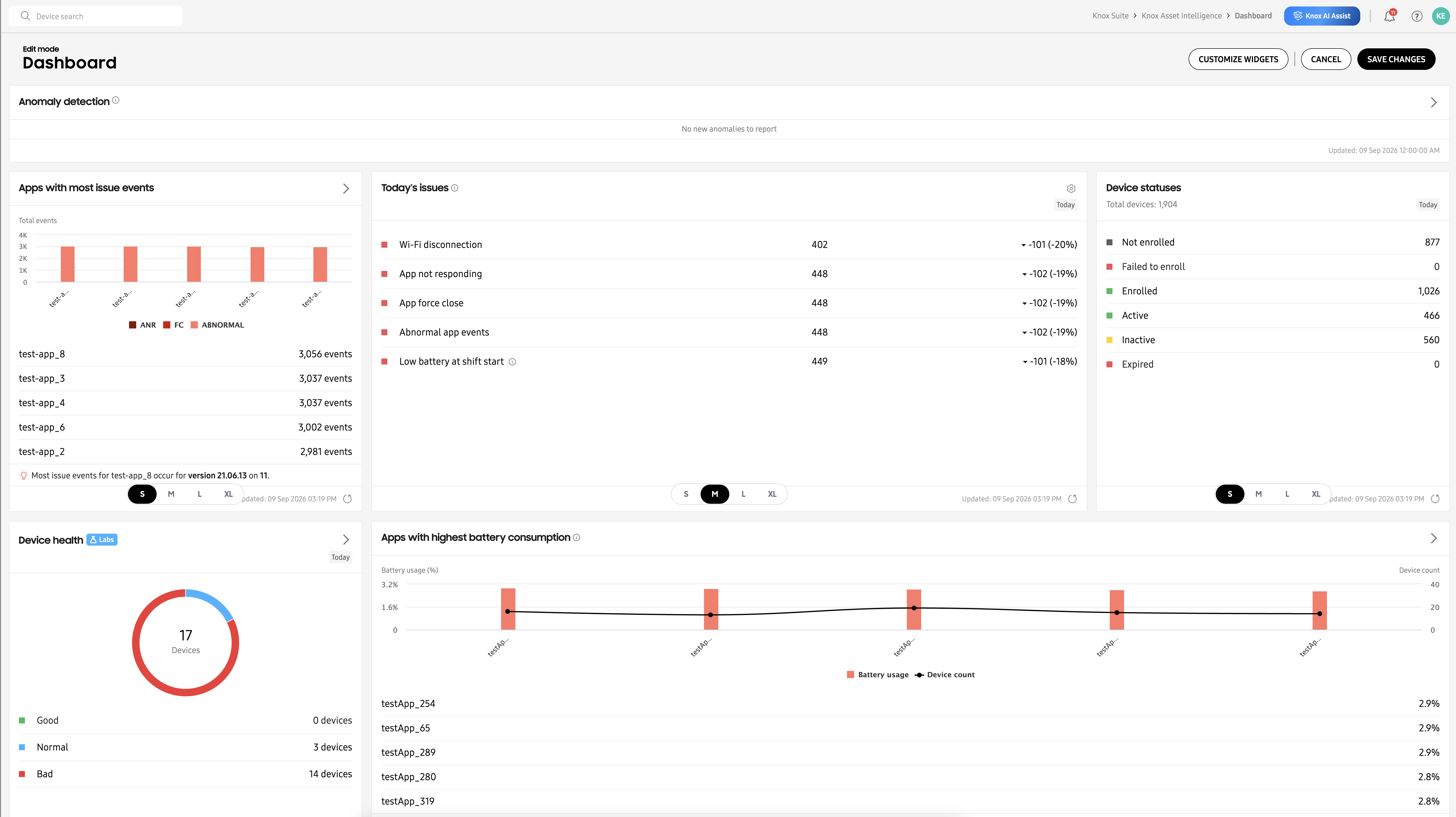 An image of edit mode.