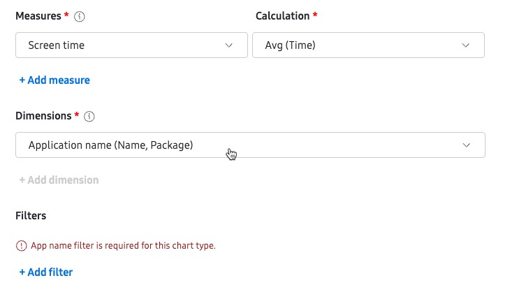Dynamic Data Export measure dimension conflict tooltip