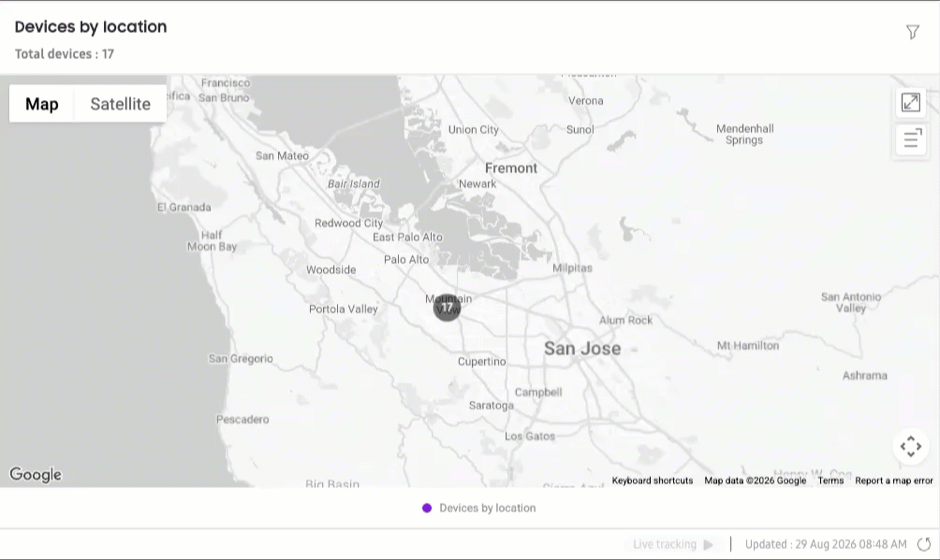 location map zooming