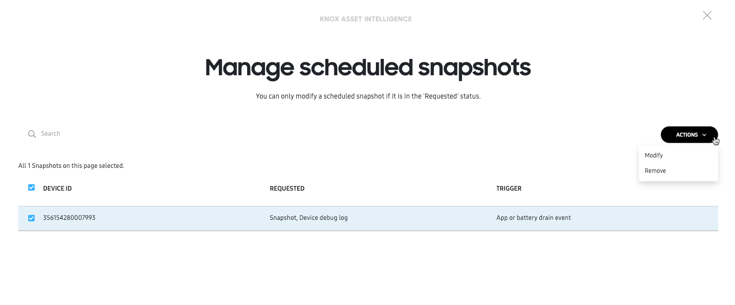 snapshot scheduler