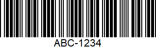 generic code39 barcode example