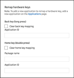 Remap hardware keys