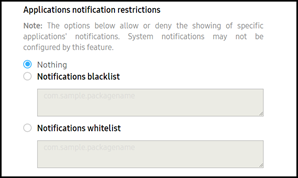 App notification restrictions