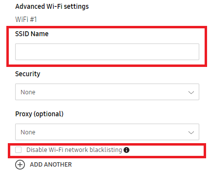 Disable Wifi blacklisting