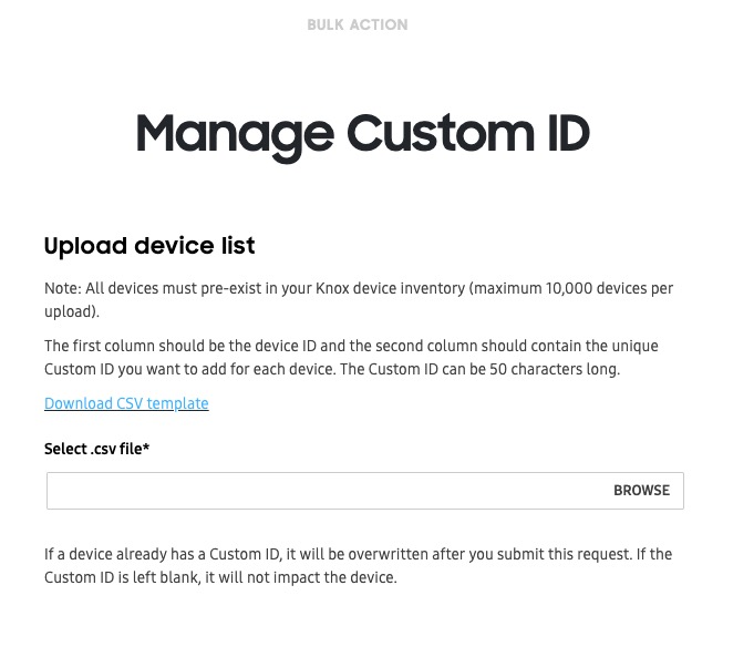 Update ID in bulk
