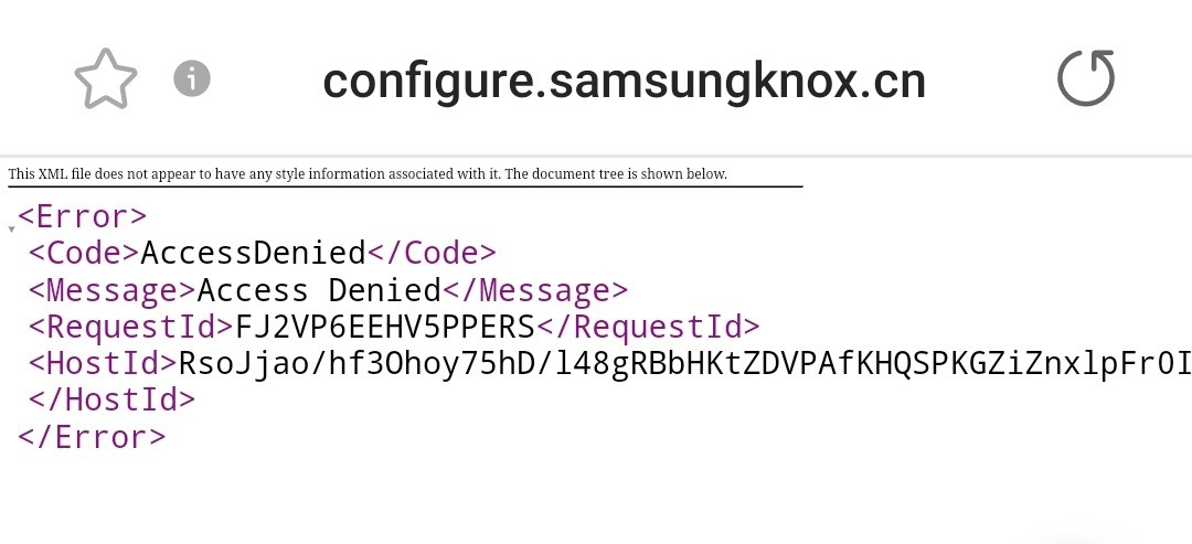 Knox Configure Access Denied Code