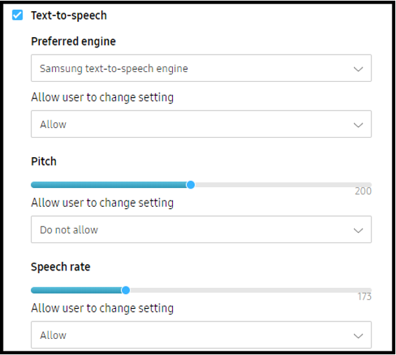 Text to speech