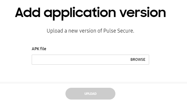 Upload test version of existing application