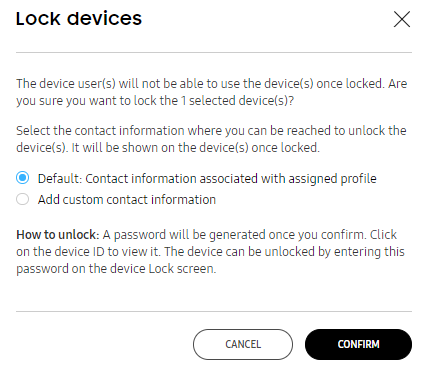 Secure selected devices