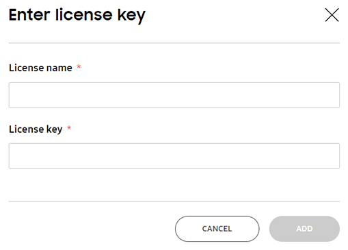 License key info