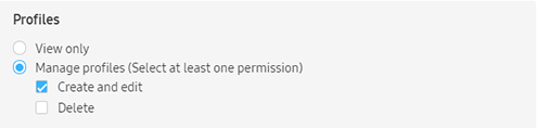 Manage permissions