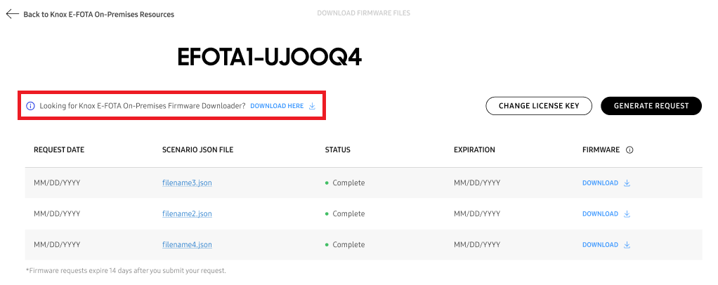 Link to install firmware downloader