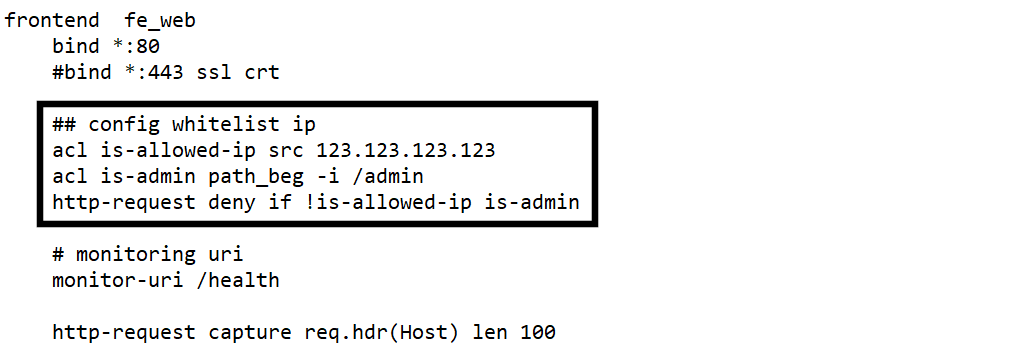 configure allowlist ip