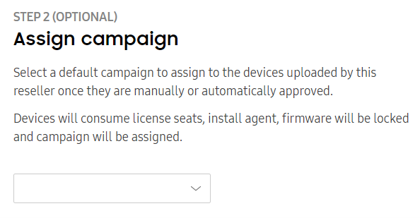 Assign campaign