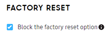 factory reset