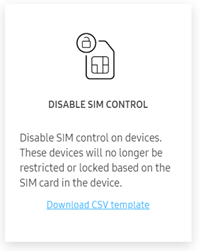 Disable SIM Control