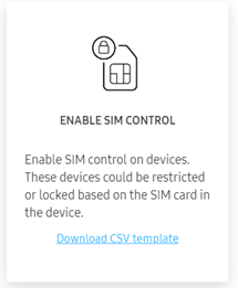 Enable SIM control