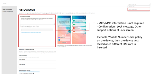 The new IMSI Lock menu and how to use it