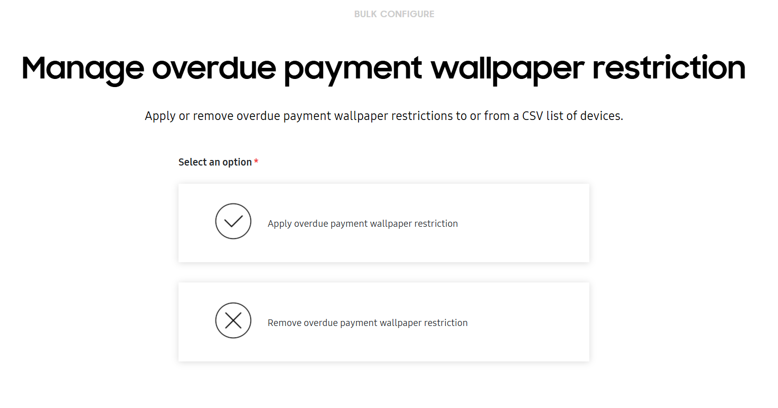Manage overdue wallpaper restriction.