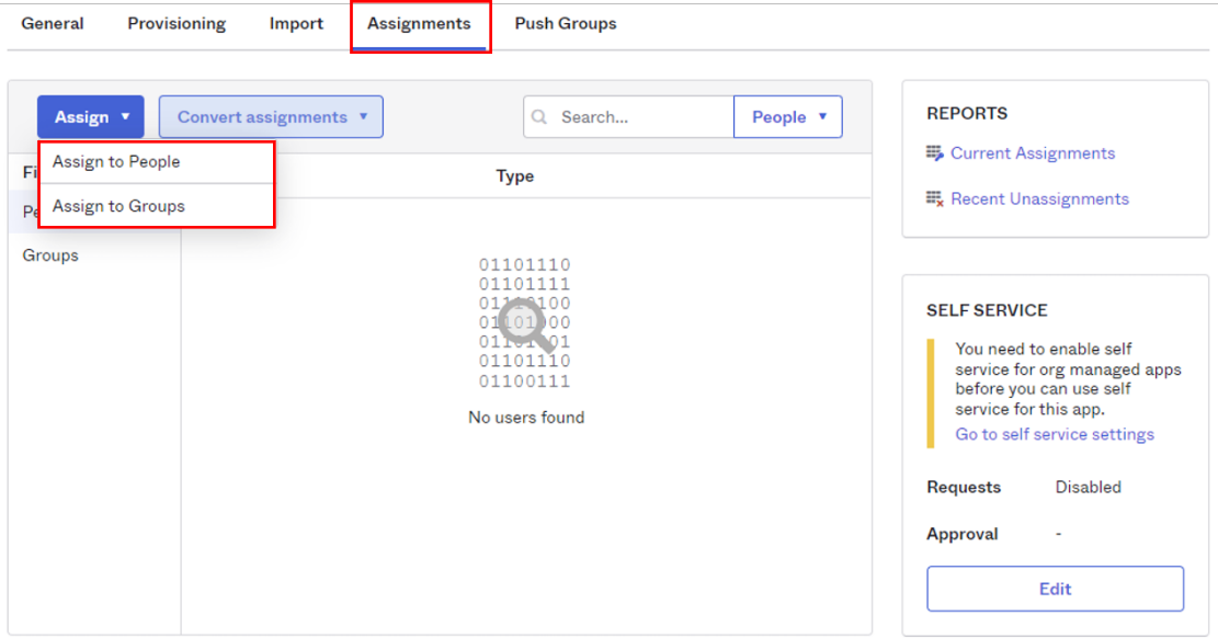 Configure provisioning of users and groups