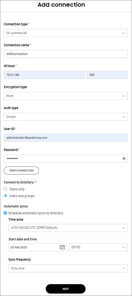 Add connection