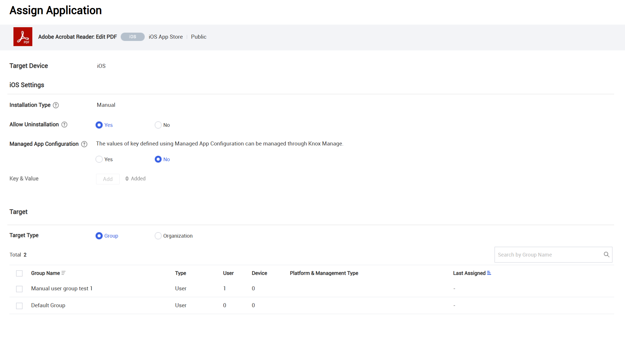 iOS app assignment