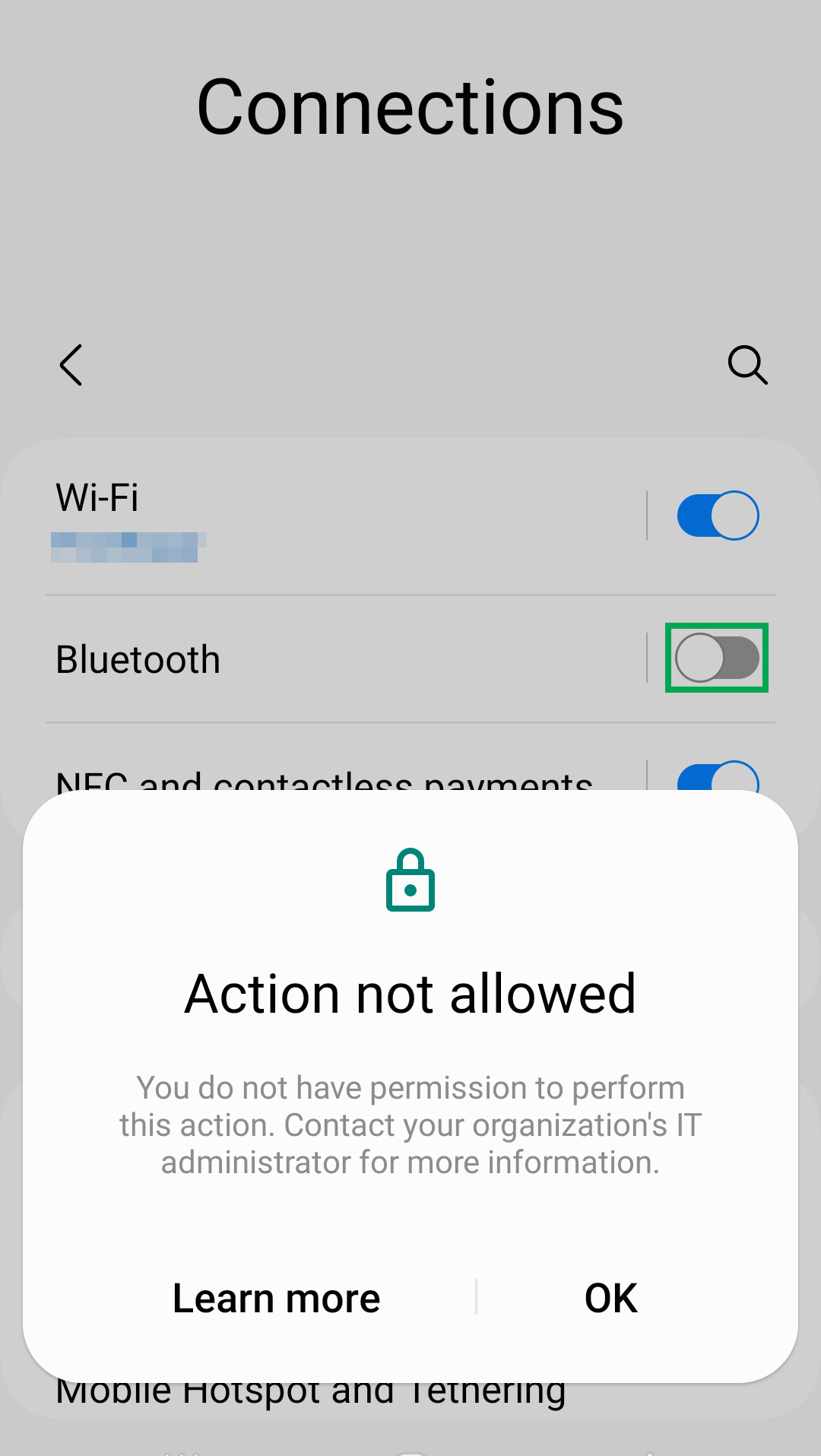 Attempt to turn on Bluetooth after applying profile to force off