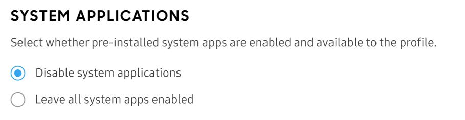 leave all systems apps enabled