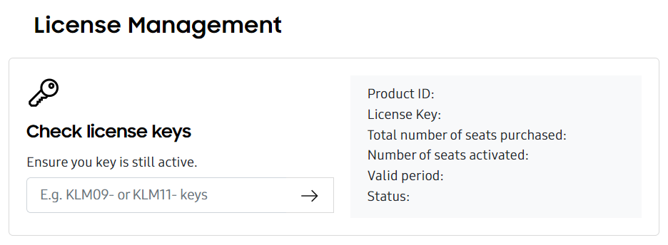 check license key tool
