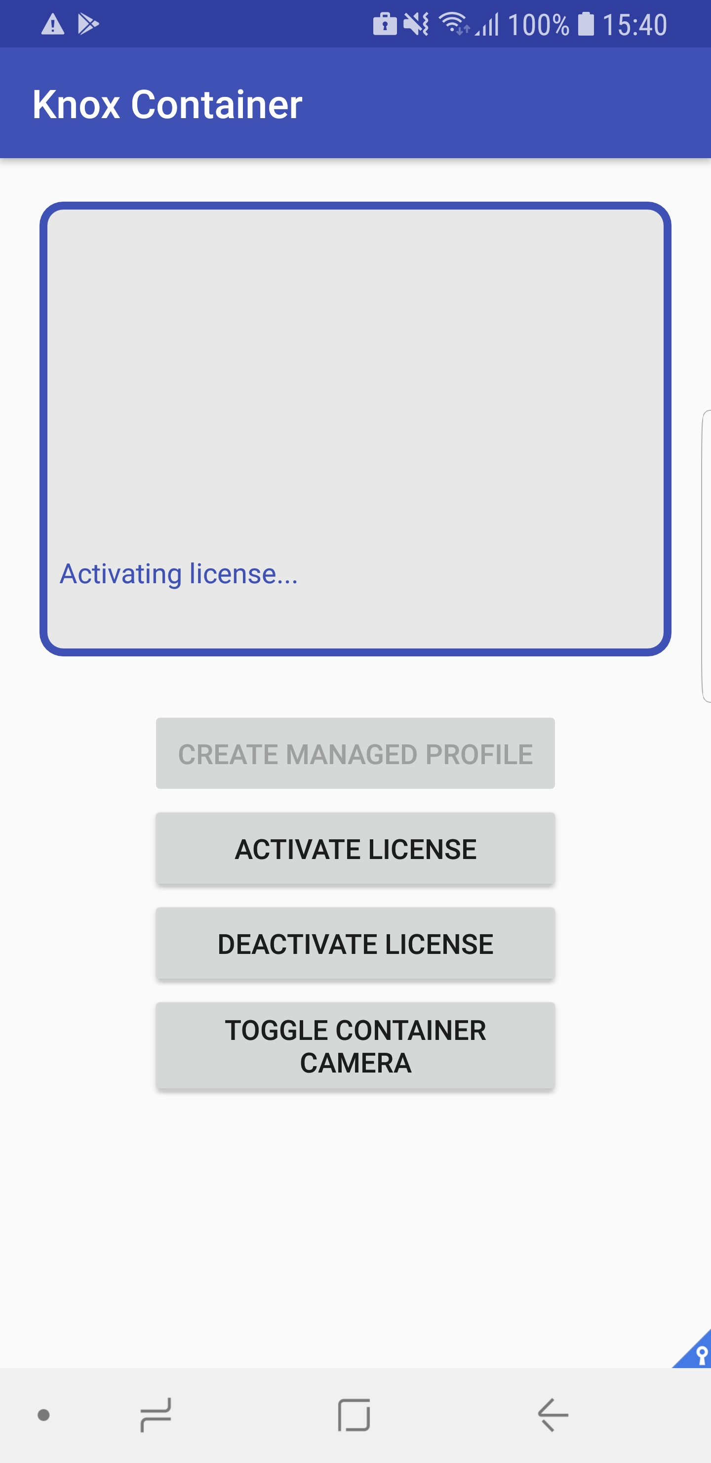 Knox work profile