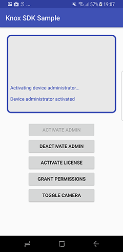 Knox SDK Sample