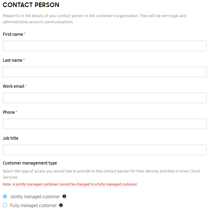 Contact person