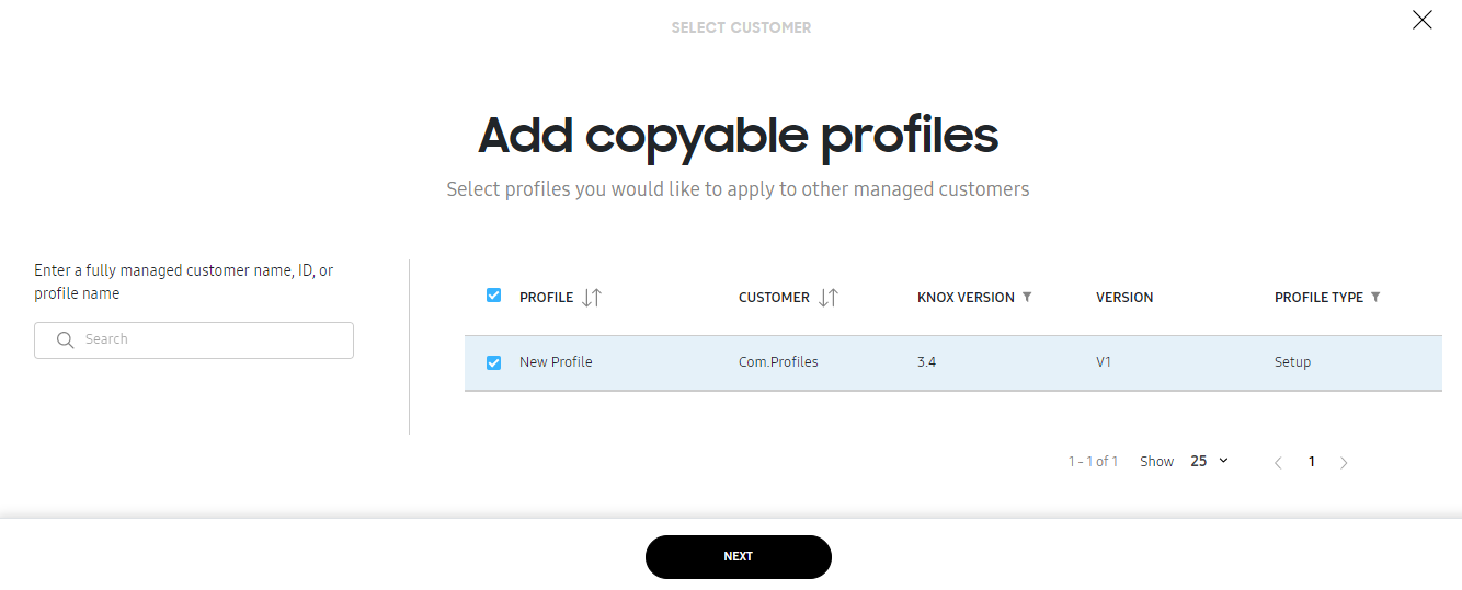 Add copyable profiles