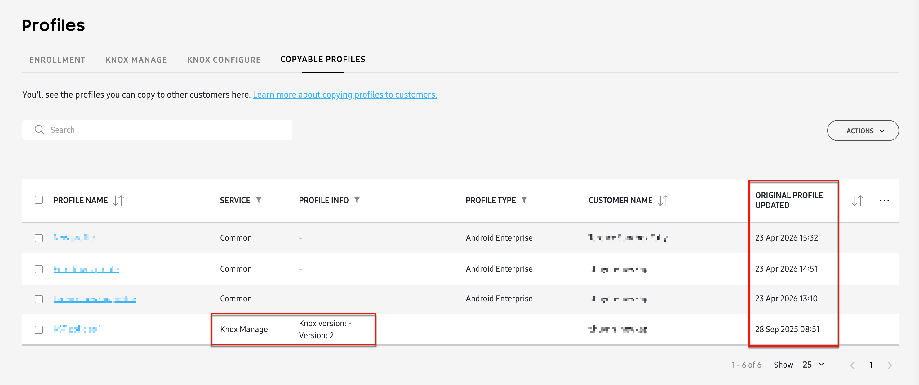 updated origin profile with KM version