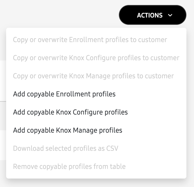 Add copyable profiles