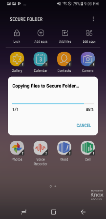 can you transfer secure folder samsung to new phone