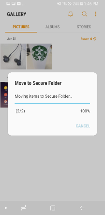 Move files to Secure Folder
